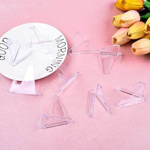 Acrylic Card Display Stands, 36 PCS Card Stands for Sports Cards, Clear Mini Easel Stand Holder for Challenge Coin Graded Card Sports Card PSA Card Baseball Card (36)