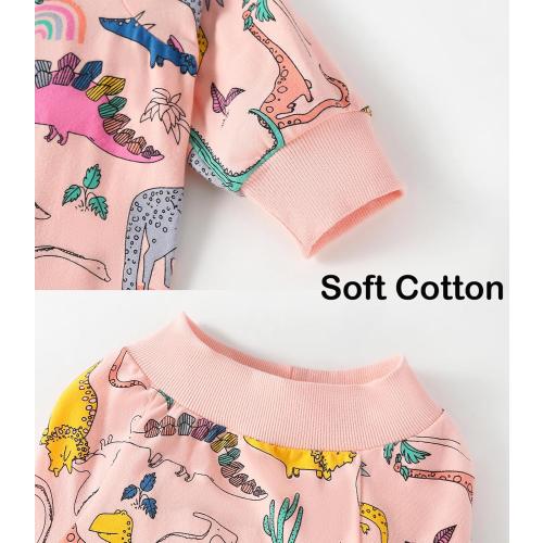 2XL Dogs Cotton Pajamas with Colorful Dinosaur Pattern Onesie Jumpsuit for Large Dog Full Coverage Sleeper Pets Shirts pjs(Pink Dinosaur)