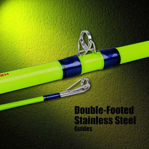 Fiblink Catfish Fishing Rods, 1 Piece/2 Piece Catfishing Pole, Medium Heavy Catfish Cat Casting Rod (7'6/8'6’/9'6”)