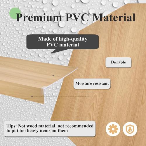 Size 33x 19.5 6 Pack Wire Rack Covers, 33'' x 19.5'' Foamed PVC Wire Shelf Covers (Not Wood), Removable Shelving Cover for Closet, Pantry Shelves Cover for Home and Kitchen, Closet Decoration