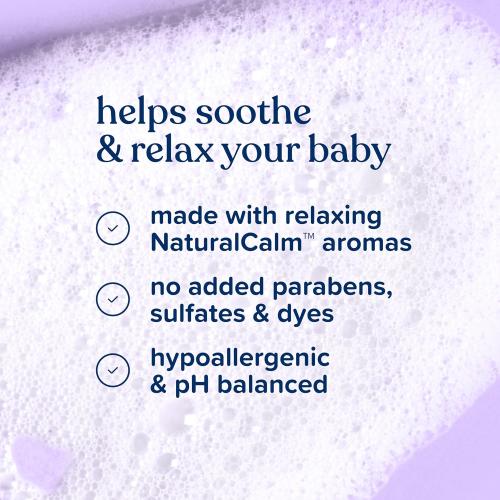 Johnson's Bedtime Baby Bath with Soothing NaturalCalm Aromas, Hypoallergenic & Tear-Free Liquid Baby Bath Formula, No Parabens, Sulfates, Dyes, or Phthalates, 13.6 fl. oz