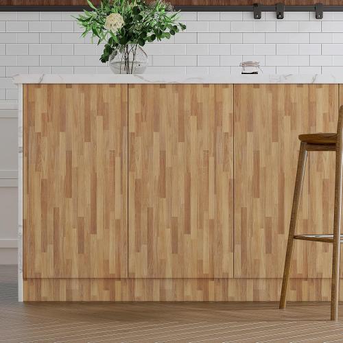 VaryPaper 32''x118'' Butcher Block Wood Contact Paper Peel and Stick Wallpaper Wood Grain Wallpaper for Kitchen Waterproof Removable Self Adhesive Wood Vinyl Wrap for Countertops Cabinets Furniture
