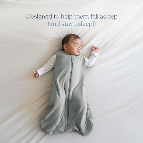HALO Sleepsack Supersoft Wearable Blanket, Viscose Made from Bamboo, Sleeping Bag for Babies, 1.5 TOG, 6 – 12 Months, Medium, Calm Sage