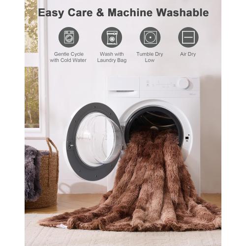 Super Soft Fluffy Fuzzy Faux Fur Sherpa Fleece Blanket Twin Size, Plush Thick Warm Blanket for Bed Couch, College Dorm Essentials Gifts for Girls Boys, Room Decor for Winter, 60 x 80