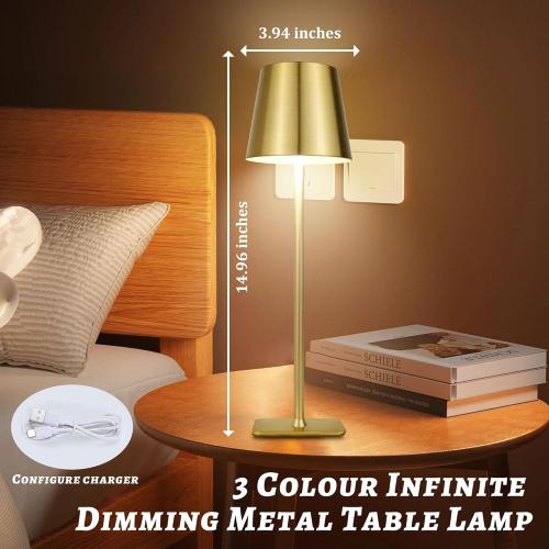 2 Pack Rechargeable Table Lamps,Cordless Lamp with 5500mAh Battery Operated,Portable Indoor/Outdoor Table Lamp for Patio Restaurant Home Dinner Dining Kitchen,Waterproof & Wireless