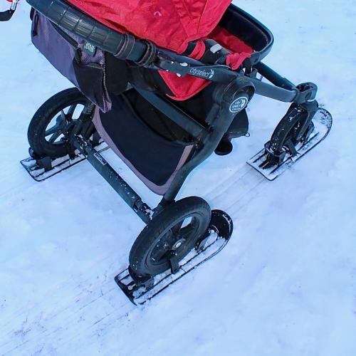 PremierSki Stroller Skis - Fits Wheels 4 to 16 (4 Skis)
