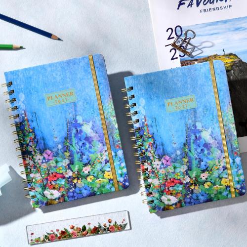 2026-2027 Planner - Weekly and Monthly Academic Planner 2026-2027, JUL. 2026 - JUN. 2027, 6.4 x 8.5, 26-27 Academic Planners with Monthly Tabs, Sturdy Cover, Premium Paper, Back Pocket, Strong Twin-wire Binding