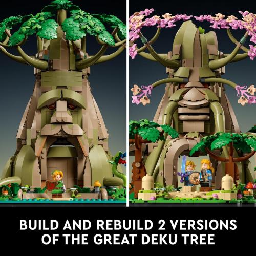 LEGO The Legend of Zelda Great Deku Tree 2in1 - Model Building Set for Adults, Ages 18  - Collectible Kit for Home Decor, Office or Bedroom - Gift Idea for Video Game Fans - 77092