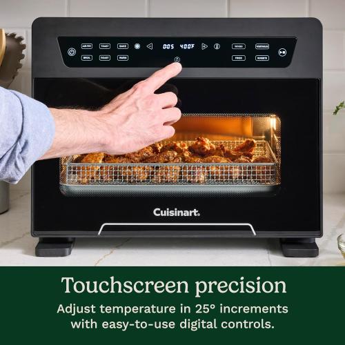 Cuisinart 10-in-1 Digital Air Fryer Toaster Oven, Countertop Convection Oven with Stainless Steel Interior Air Fry, Bake, Toast & Roast, Family Size Fits 4-lb. Chicken, PFAS Free Accessories