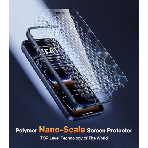 Diaclara Magnetic Designed for iPhone 17 Pro Case Full Body Bumper,[Compatible with MagSafe] Military Drop Proof Cover with Built-in Touch Sensitive Anti-Scratch Screen Protector,Deep Blue