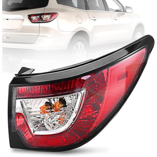 Tail Lights Assembly Compatible with 2013 2014 2015 2016 2017 Chevy Traverse Right Passenger Side Rear Taillights Brake Turn Signal Lamp Halogen Lighting Replace: 84266020,23301757