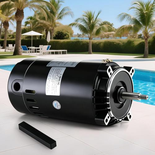 UST1102 Pool Pump Motor 1 HP Swimming Pool Pump Motor 115/230V 3450 RPM | Replaces for Hayward Super Pump MaxFlo, Super II, Northstar & ja-cuzzi Magnum Pumps SP2607X10, 56J Frame C-Face Round Flange