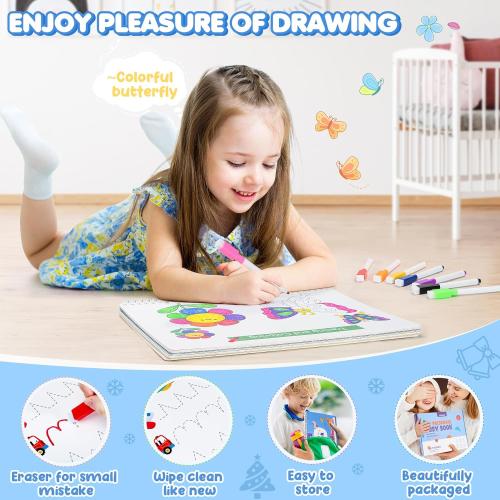 URMYWO My Preschool Busy Book for Toddlers 3-5, 36 Learning Activities