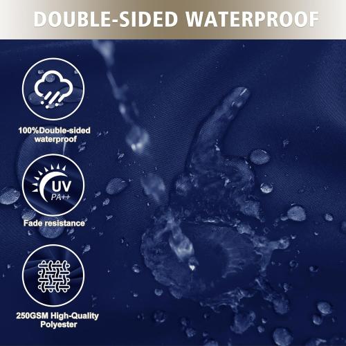 BLUE Egg Chair Cushion – Outdoor Hanging Chair Cushion, Replacement Cushions for Patio Swing, Waterproof, Fade- Resistant, Removable & Machine Washable Cover, Navy Blue