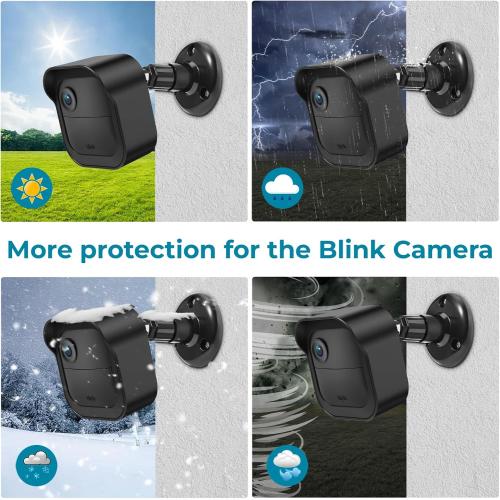 Blink Outdoor Camera Wall Mount Compatible with 4 (Newest Model)& 4th Gen,5 Pack Weatherproof Protective Housing,360 Degree Adjustable with Blink Sync Module 2 Outlet Mount for Blink Camera System