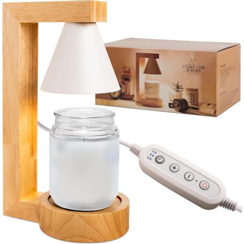 Candle Wax Warmer Lamp, Candle Warmer Lamp, Lamp Candle Warmer Electric, Candle Light Warmer, Gifts for Mom, Bedroom, Home Decor. Dimmable Candle Warmer Lamp with Timer and 2 50w Bulbs