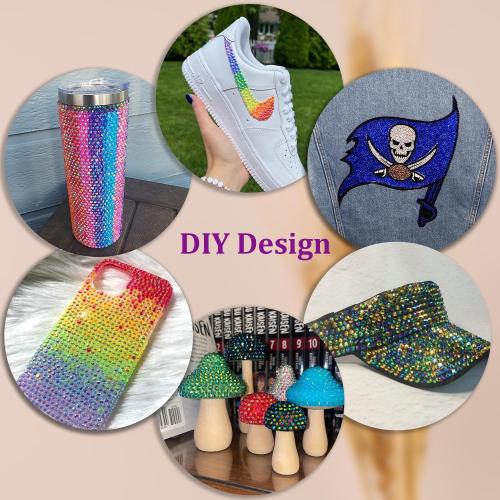 2 Boxes 3 4/5mm Jelly Rhinestones for Bedazzling, 22000Pcs Multicolor Flatback Resin Gems for Crafting, Bedazzler Kit with 2Pcs 10ml B7000 Jewelry Glue for DIY Crafts Book Fabric Decor Nail Art