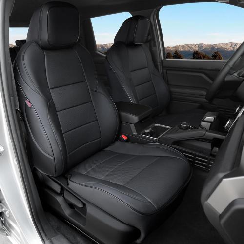 Ranaya Custom Fit Seat Covers for Toyota Tacoma 2024–2026 (Double Cab Only) SR, SR5, TRD Sport, TRD Off-Road, Limited (Gas Only), Full Set Front & Rear, Premium Waterproof Leatherette, Black