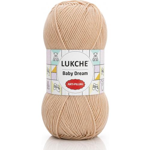 Baby Dream Anti-Pilling Acrylic Yarn for Crochet & Knitting, 100% Color BLUE