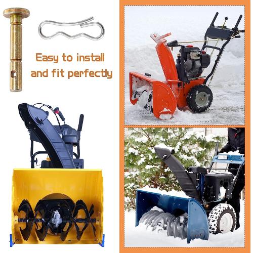 Biggun 10 Sets of Shear Pins & Cotter Pins for Snowblower - 738-04124 and 714-04040 Replacement Shear Pin Kits Compatible with MTD Craftsman Cub Cadet Troy Bilt Snowblowers