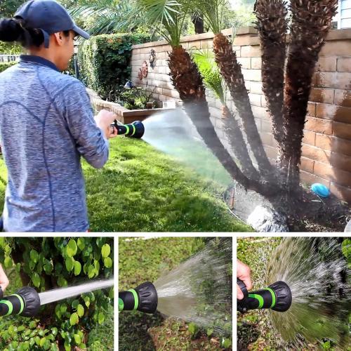 GREEN MOUNT GSFNG98 Garden Hose Nozzle, Fireman's Hose Heavy Duty Nozzle, Premium Constructed Sprayer with Ergonomic Handle for Arthritis