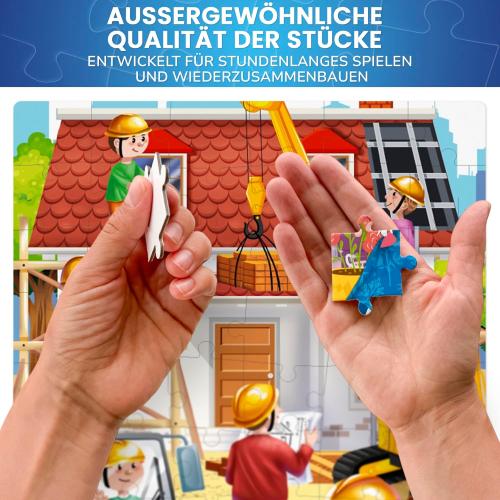 QUOKKA Puzzles for Kids Ages 4-6 - Set of 4x60 Jigsaw Puzzles for Toddlers 3-5 - Space, Dino, Firefighters Toys for Children 6-8 yo - Gift Educational Game for Boys & Girls