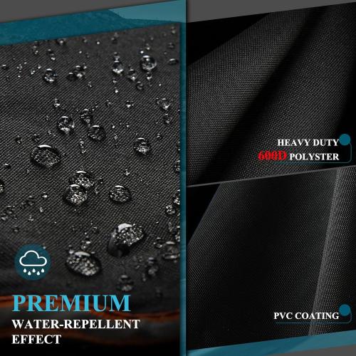 Bike Cover for Transport on Rack for 2 Bikes - Heavy Duty Oxford 600D Bicycle Cover - on Rear Bike Rack with Adjustable Cargo Net for Resistance to Tearing Waterproof Bike Rack Cover