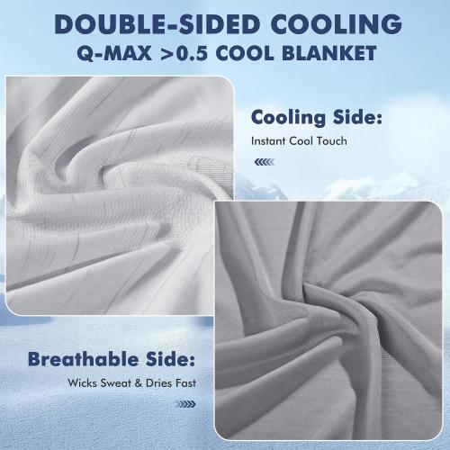Elegear Double-Sided Arc-Chill® 3.0 Cooling Blanket for Hot Sleepers, King