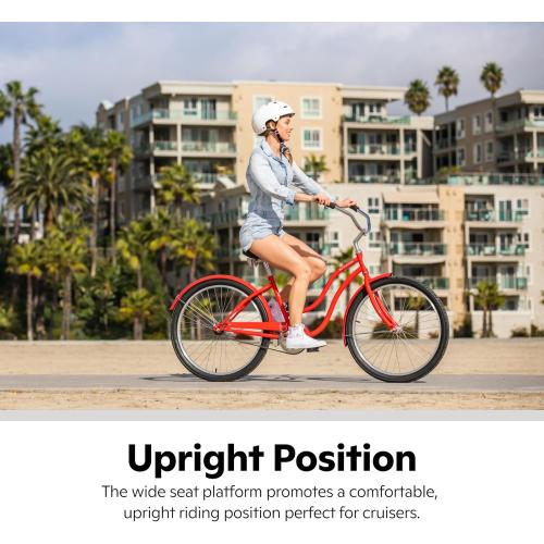 Schwinn Comfort Bike Seat, Quilted or Foam Padded Bike Saddle, Various Styles, Weather-Resistant Cover, Easily Attaches to Most Standard Seatposts