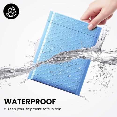 Fuxury 100Pcs Bubble Mailers 6x10 Light Blue Bubble Mailer Thick Shipping Padded Envelopes Usable Size 6x9 Padded Mailers Shipping Bags for Mailing,Packaging, Small Business, Boutique, Bulk #0