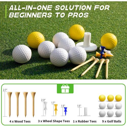 Bltend Thickened Golf Mat: 5x4ft & 5x5ft Heavy-Duty Golf Hitting Mats Practice Outdoor/Indoor, Elite Dense Artificial Turf Matt Training Aid for Backyard/Garage/Driving Range/Simulators