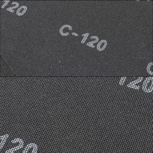 HUAALIUCHE 17 Sanding Screen Discs - Mesh Floor Sanding Screen - Black Silicon Carbide - for Wood Floors (10 Pack, 120 Grit)