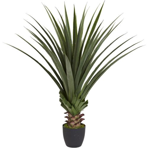 Size 4 Nearly Natural 4' Spiked Agave Plant, Green