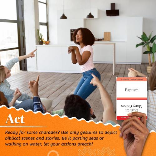 Kulture Games Get ChurchED | The Christian Party Game| Christian Gifts & Cards | Bible Trivia Game | Charades Games | Family & Youth Groups | Bible Quiz (Sing, Act/Charades, Explain)