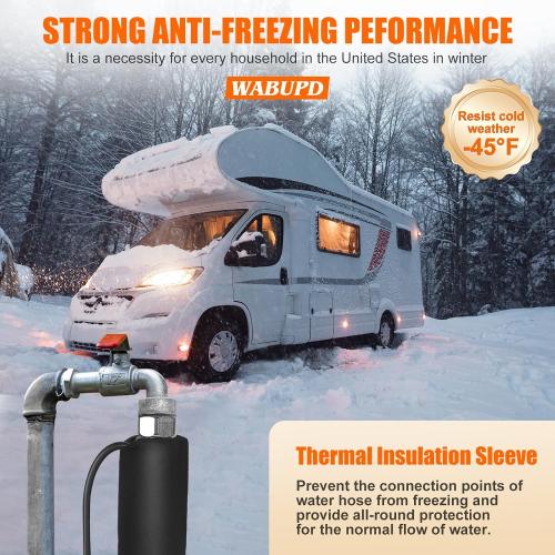 50FT Heated Water Hose for RV,Heated Hose,Anti-freezing Temperature, Great Rv Accessories for Campers, Livestock, Agriculture (50FT)