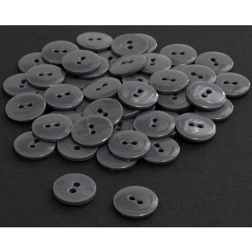 - C65536 –  sewing buttons 2 holes – colour: dark grey – haberdashery sewing clothing decoration