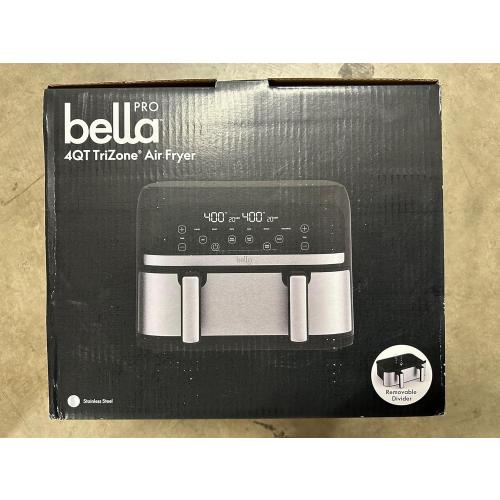 4-qt. TriZone Touchscreen Air Fryer with Dual Flex Basket, Stainless Steel