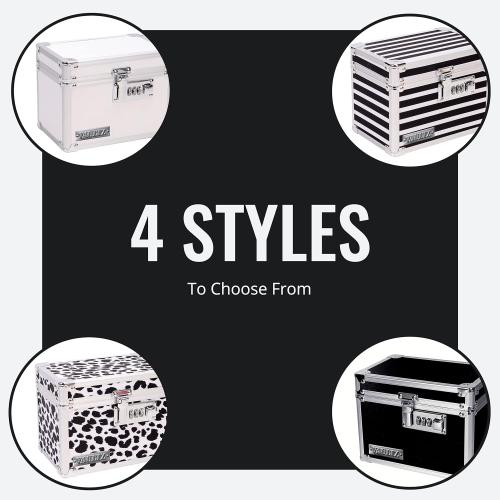 Vaultz Medicine Lock Box - 5 x 7 x 5 Inches - Secure Cabinet Safe with Combination Lock - Ideal for Medications and Small Valuables - Black