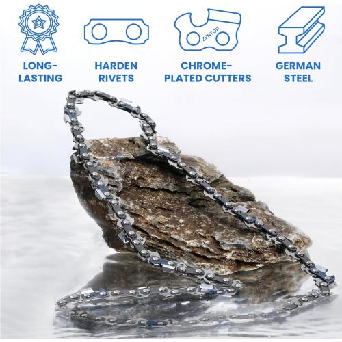 18 Inch Chainsaw Bar and Chains, .063'' Gauge .325 Pitch 74DL Fits Stihl MS271 Farm Boss, MS291, MS311 and More- L74