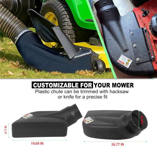 6-1187 Deck Adapter for Mow-N-Vac, Compatible with 69861, 43830, 45-0577, 45-0578, 45-0567 – Heavy-Duty Lawn Vacuum Connector, Easy Installation, Durable Replacement