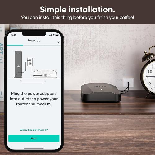 Wyze AXE5400 Tri-Band Wi-Fi 6E Mesh Router Pro, Covers up to 4000 Sq. Ft, 150  Devices, Replaces Legacy Routers for Whole Home Coverage, Supports Wired Backhaul, 1x1 Gbps & 2x1 Gbps Ports - 2 Pack