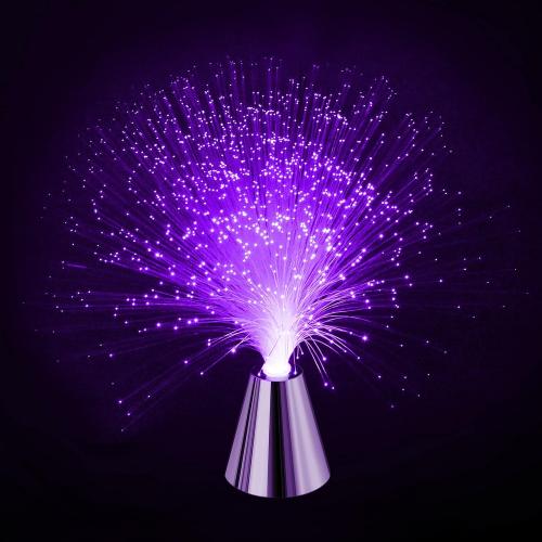 Sensory Fiber Optic Lamp - LED Color Changing with Cone Base - Fiber Optic Lights with Battery Powered - Calming Mood Night Light …