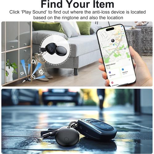 Air Tracker Tags-2 Pack, Smart Trackers, Item Locator Tags Works with Apple Find My | iOS Only | 2 Different Cases | Replaceable Battery | Water-Resistant | Item Finder for Key, Luggage, Backpack,Bike