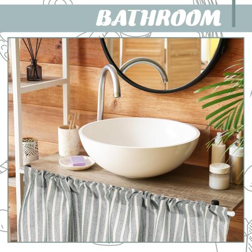 Cabinet Dishwasher Hidden Curtains with Telescopic Rod and Rod Clamp Dishwasher Desk 35 x 39 Inches Curtain for Kitchen Under Sink Washing Machine(Sage Green)