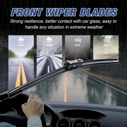 22 22 Wiper Blades Replacement for Chevy Silverado/GMC Sierra 2014 2015 2016 2017 2018 (Set of 2) Quiet and Durable Stable All-Season Windshield Wiper Blades