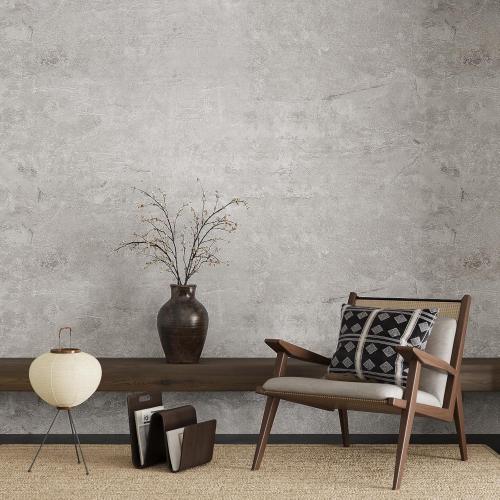 Industrial Limewash Concrete Wallpaper Peel and Stick for Bedroom Bathroom 15.7 x 78.7 Self Adhesive Grey Cement Wallpaper Waterproof Removable Concrete Contact Paper for Countertops Walls