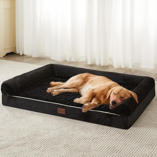 BFPETHOME Orthopedic Washable XLarge Dog Bed for Senior Dog Cozy Sleep
