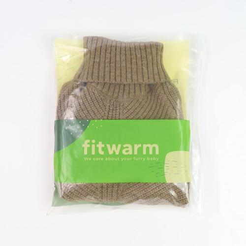 Beige Large Fitwarm Thermal Knitted Dog Sweater Doggy Winter Coat Pet Clothes Doggie Turtleneck Jacket Puppy Outfits Cat Sweatsuit