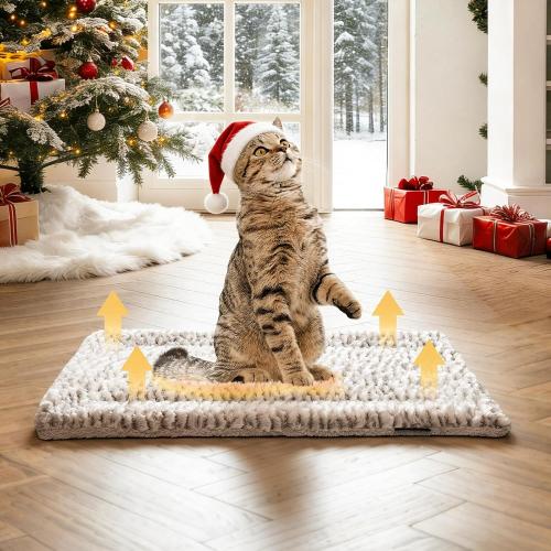 Self Heating Cat Pad Self Warming Cat Bed 22 x 17 Thermal Mat Extra Warm Pet Mat for Outdoor and Indoor Large Kittens Small Puppy Pets