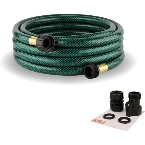 Orgrimmar Garden Hose No Leaking for Watering: No Kink and Lightweight - 1/2 Water Hoses 15 FT with Fittings for Outdoor and Yard